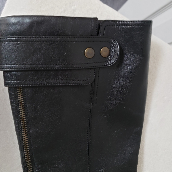 Paul Green Munchen Austria Black Leather Women's tall boots size 8.5 - Picture 5 of 16